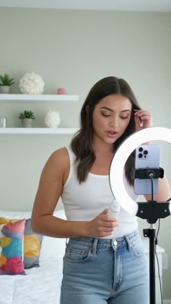 AI-assisted creator content production interface