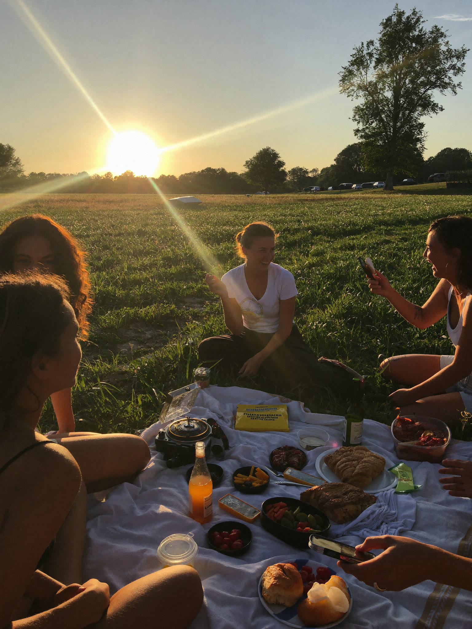 Golden-hour lifestyle scene
