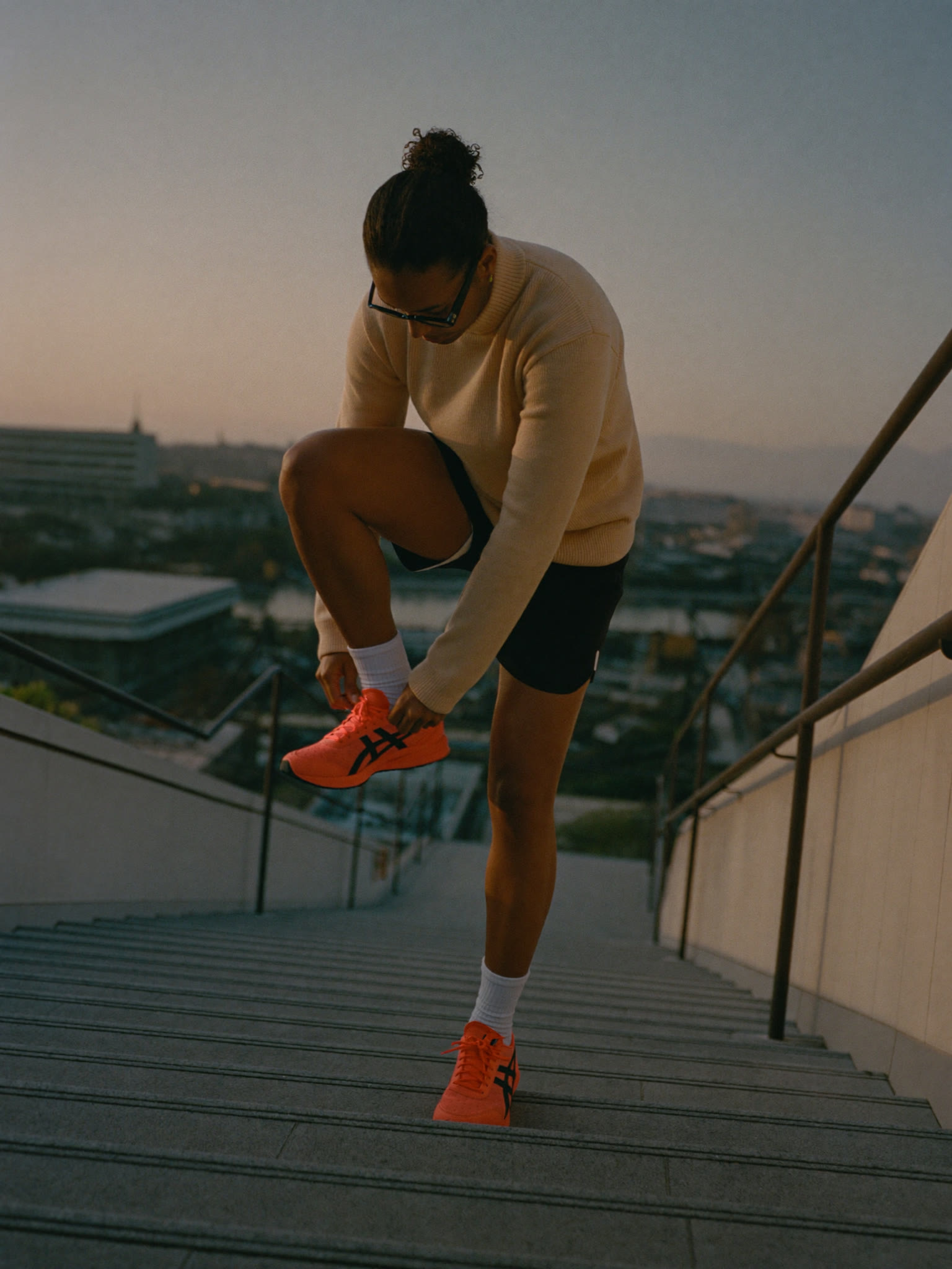 Sunrise runner scene